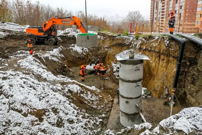 В Новосибирске завершили ремонт коллектора в Горском