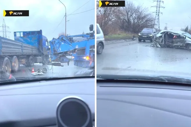 На Выборной автокран спровоцировал ДТП с четырьмя машинами