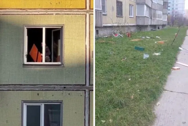 В Краснообске подростки сбрасывали вещи с восьмого этажа